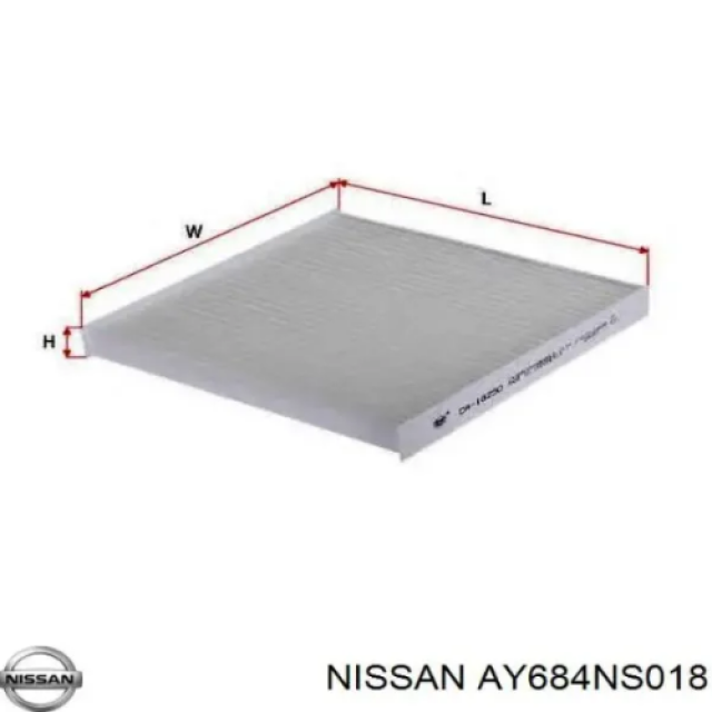 Nissan Cabin A/C Filter  27277‑1HD0A / AY684‑NS018 for Nissan Sunny(2011 – 2020) 1.5L & 1.6L Nissan Almera (2012 – 2019) 1.5L