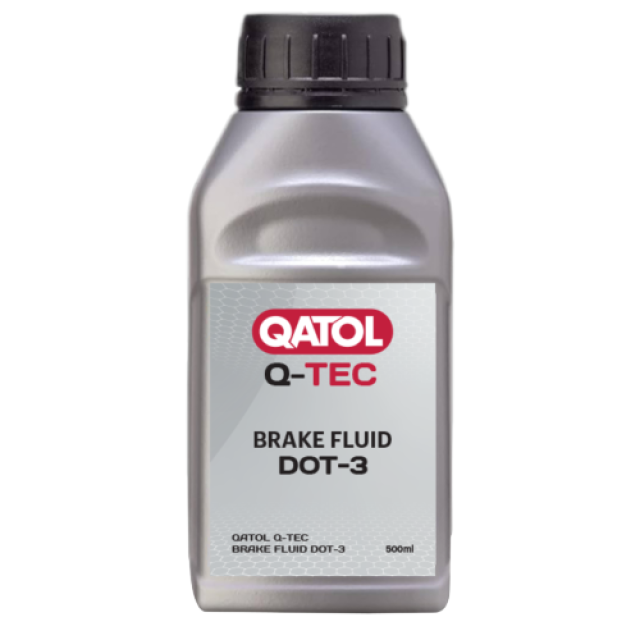 QATOL Q-TEC BRAKE FLUID Toyota Nissan Mitsubishi Hyundai Kia Ford Chevrolet Honda Mazda Volkswagen Audi BMW Mercedes‑Benz  DOT 3 CTN 500ML